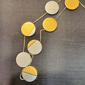Madewell Gold and Silver Moon Necklace